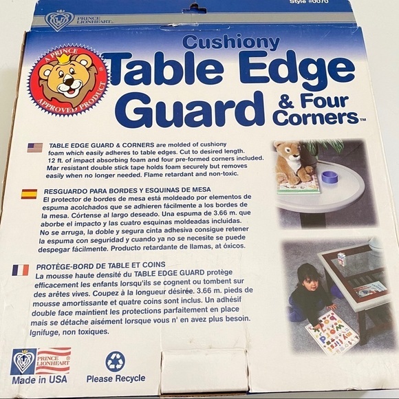 Prince Lionheart Cushiony Table Edge Guard Corners - Picture 3 of 5
